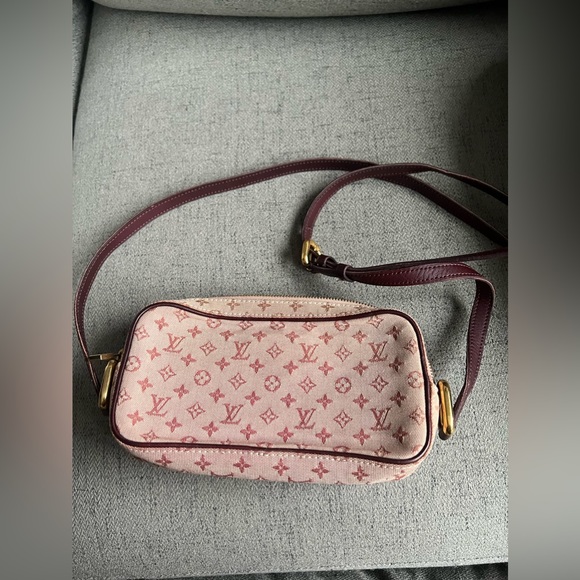 Vintage Louis Vuitton red mini monogram juliet bag denim - Picture 2 of 10